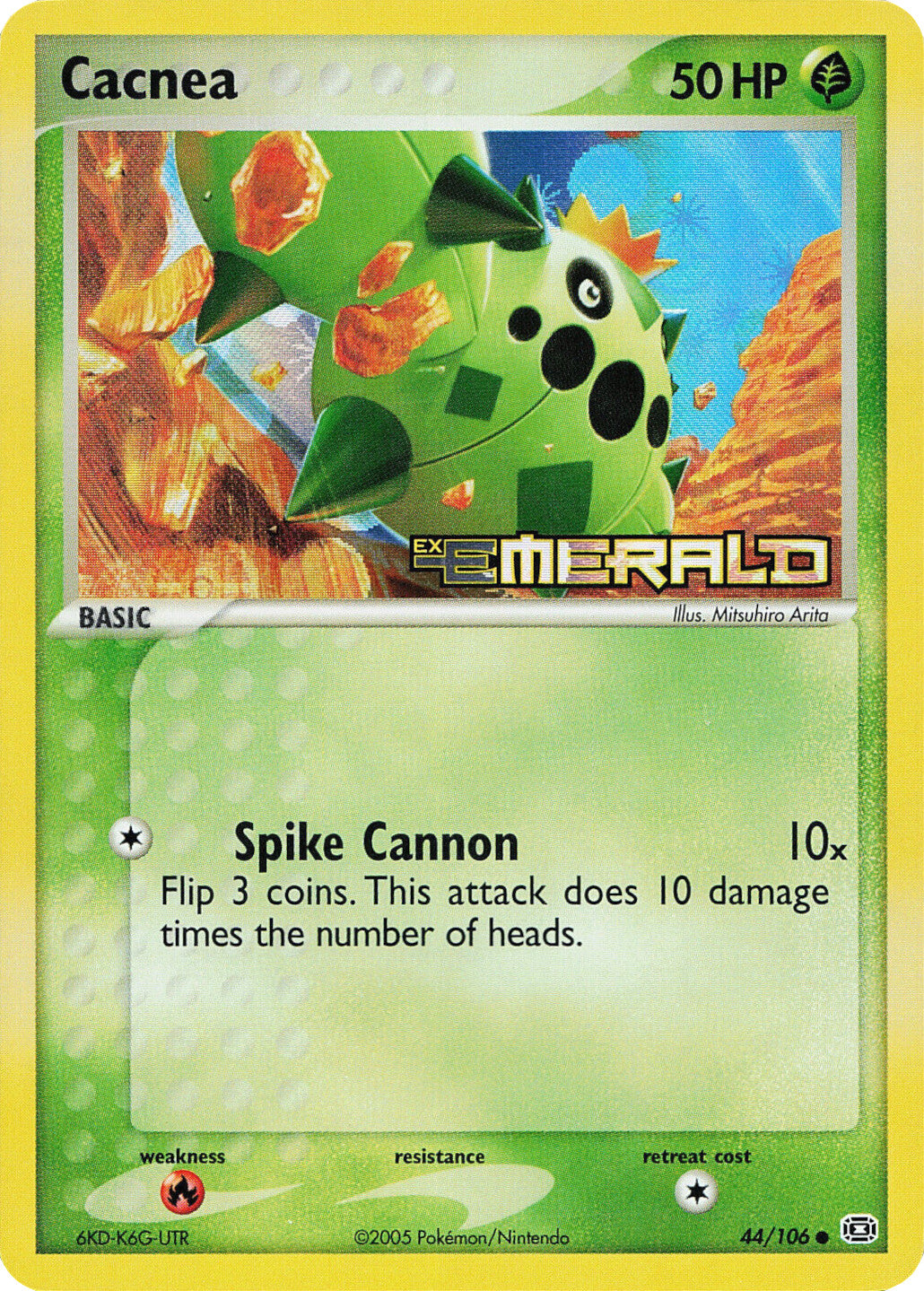 Cacnea (44/106) (Stamped) [EX: Emerald] | Viridian Forest
