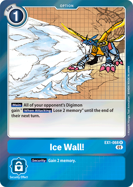ice Wall! - EX1-068 R - EX01 Classic Collection | Viridian Forest