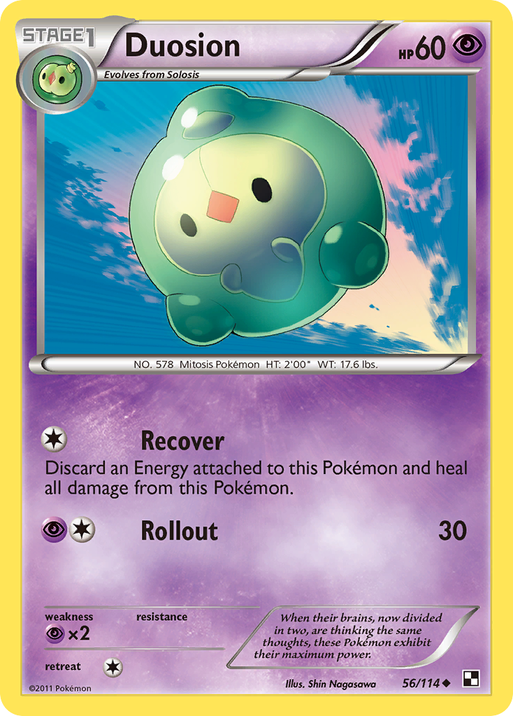 Duosion - 56/114 - Black and White - Uncommon | Viridian Forest