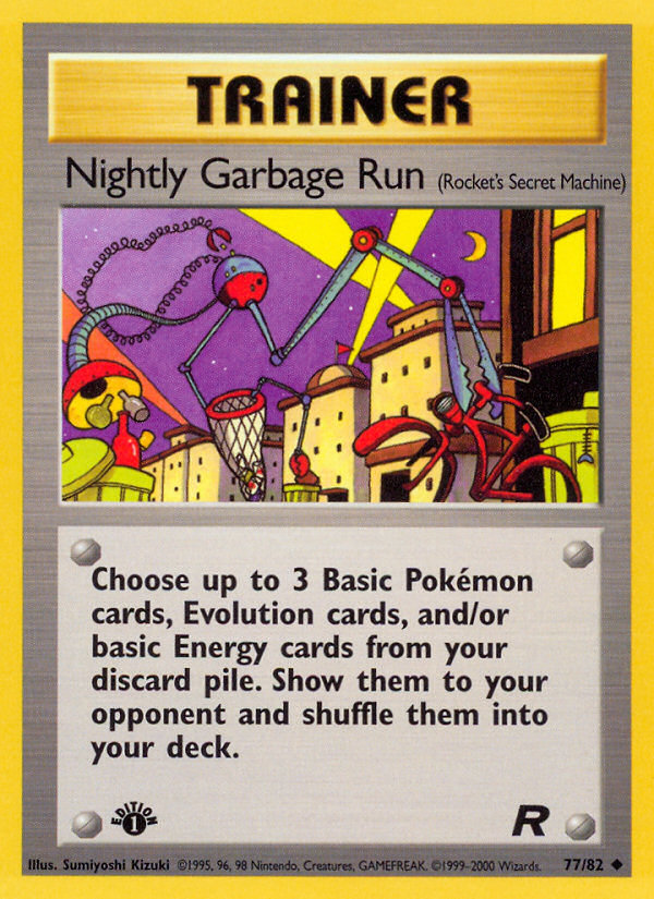 Nightly Garbage Run (77/82) [Team Rocket 1st Edition] | Viridian Forest