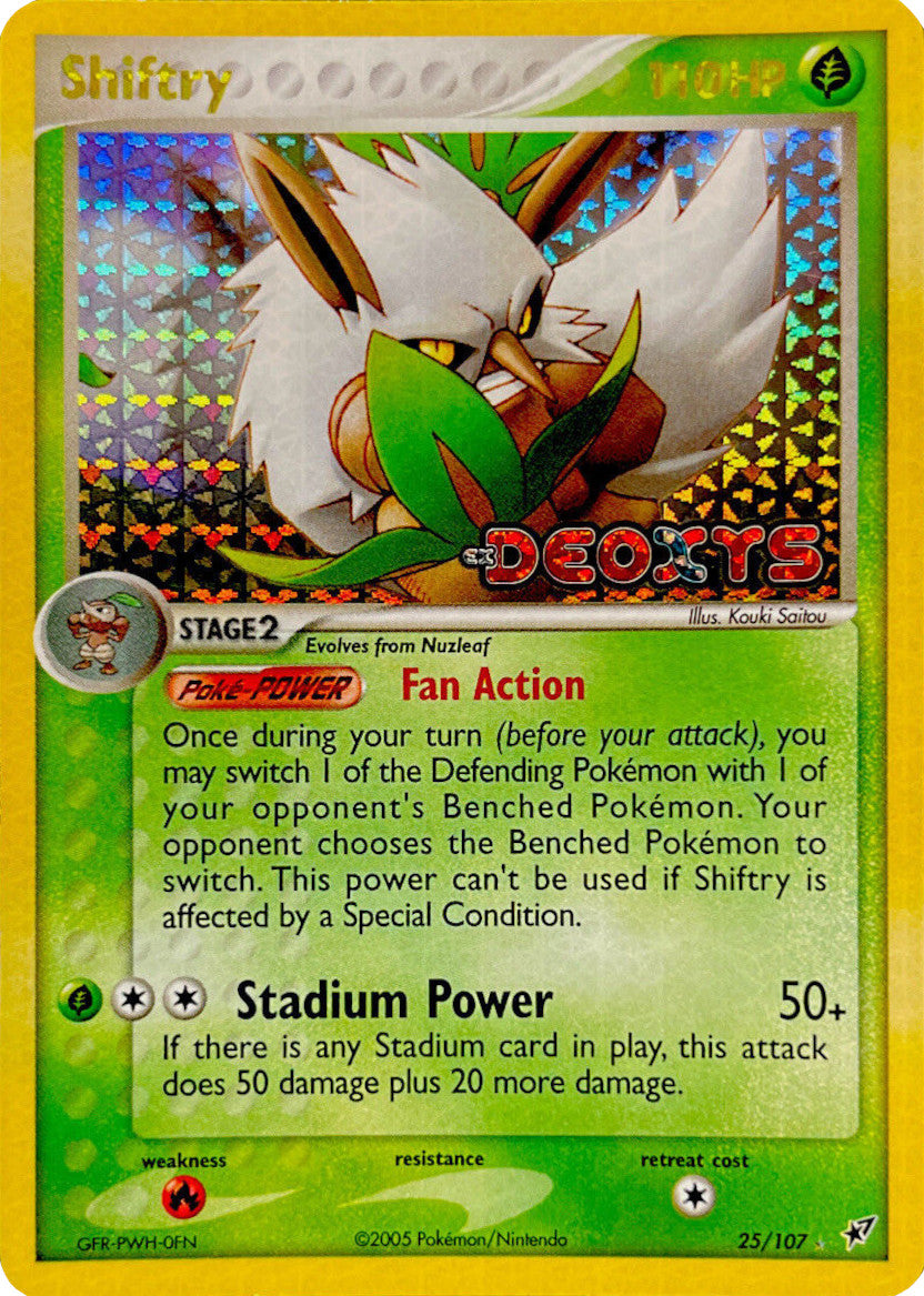 Shiftry (25/107) (Stamped) [EX: Deoxys] | Viridian Forest