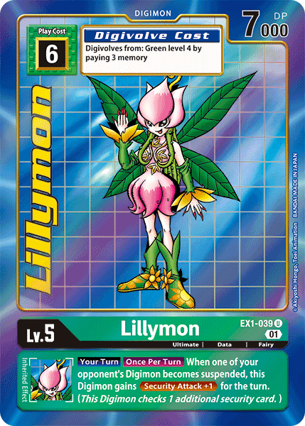 Lillymon (Alternate Art) - EX1-039 U - EX01 Classic Collection | Viridian Forest