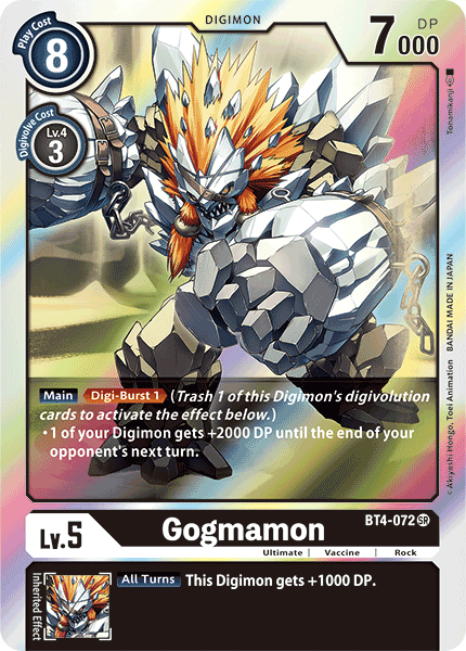 Gogmamon - BT4-072 SR - Great Legend | Viridian Forest