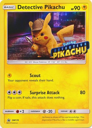 Detective Pikachu (Detective Pikachu Stamped) [SM Black Star Promos] | Viridian Forest