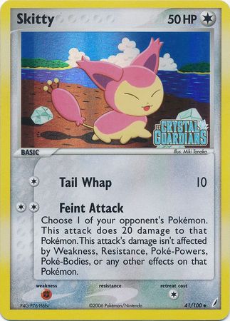 Skitty (41/100) (Stamped) [EX: Crystal Guardians] | Viridian Forest