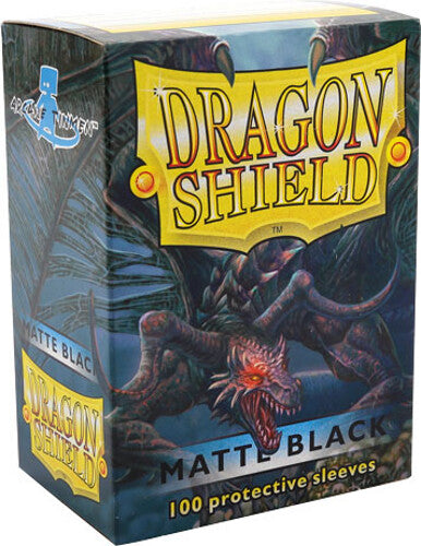 Dragon Shield Sleeves - Matte Black (100) | Viridian Forest