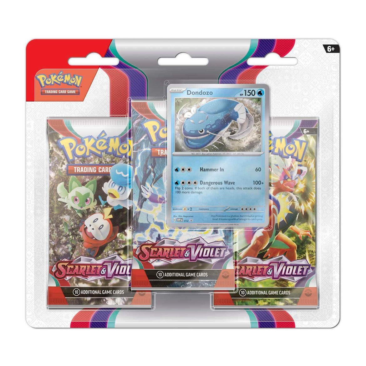 Pokémon Trading Card Game - Scarlet & Violet Base Set SV01 - 3 Pack Blister - Dondozo | Viridian Forest