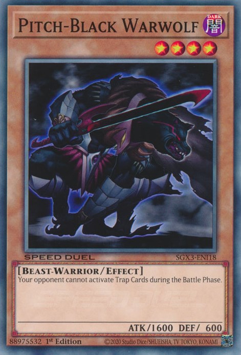 Pitch-Black Warwolf [SGX3-ENI18] Common | Viridian Forest