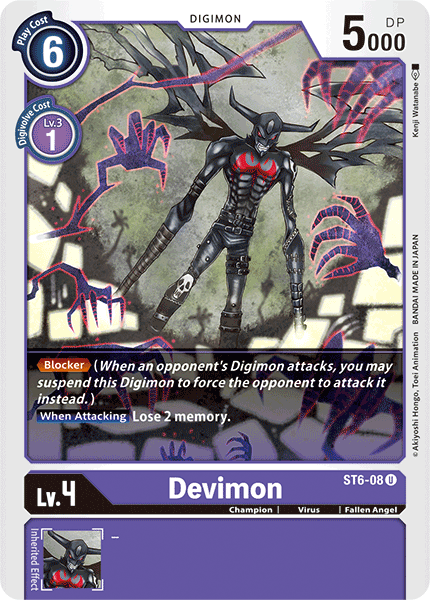 Devimon - ST6-08 U - Starter Deck 06: Venomous Violet | Viridian Forest