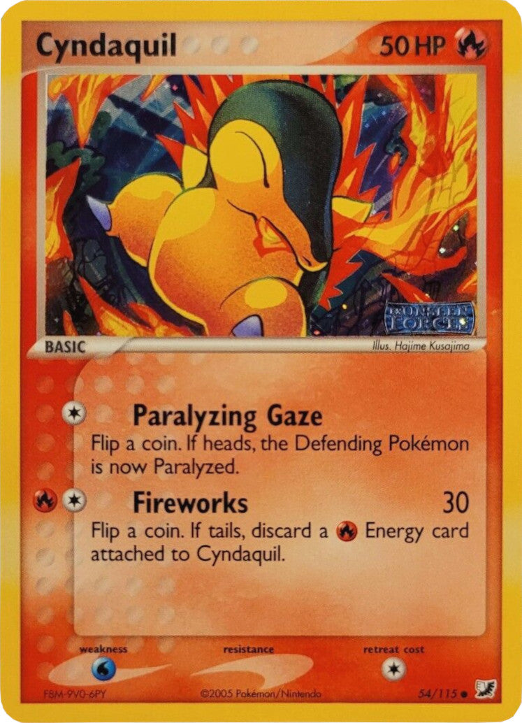 Cyndaquil (54/115) (Stamped) [EX: Unseen Forces] | Viridian Forest