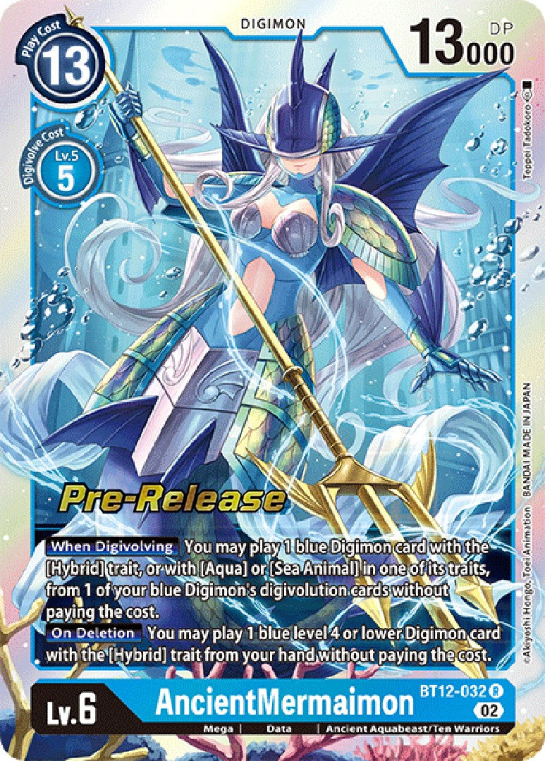 AncientMermaimon [BT12-032] [Across Time Pre-Release Cards] | Viridian Forest