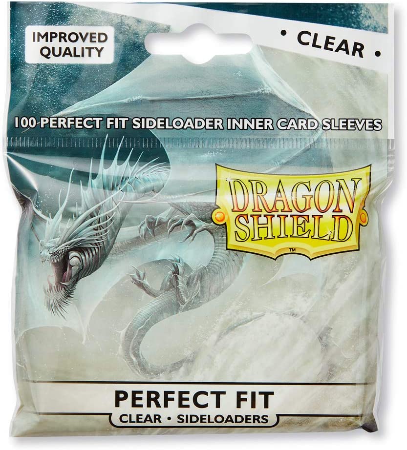 Dragon Shield Sleeves - Perfect Fit - Sideloaders Clear (100) | Viridian Forest