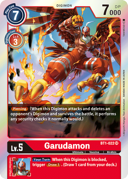 Garudamon - BT1-022 SR - New Evolution | Viridian Forest