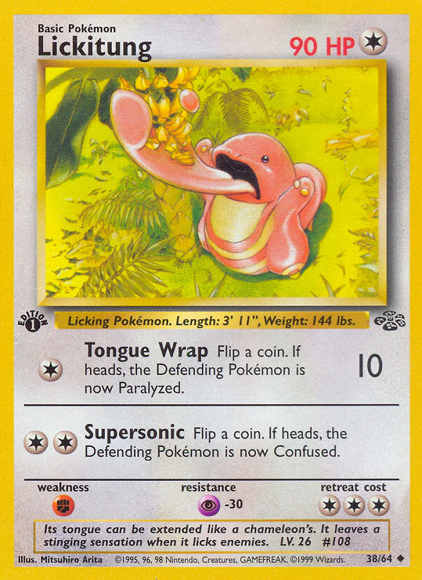 Lickitung (38/64) [Jungle 1st Edition] | Viridian Forest