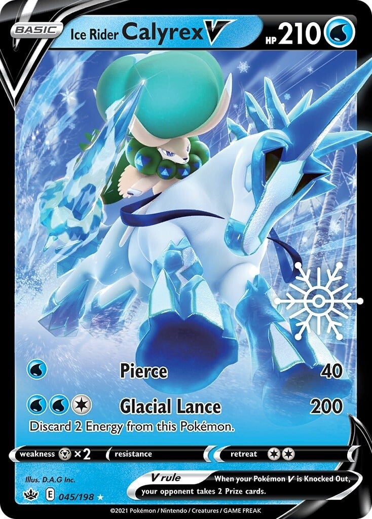 Ice Rider Calyrex V (045/198) (Holiday Calendar) [Sword & Shield: Chilling Reign] | Viridian Forest