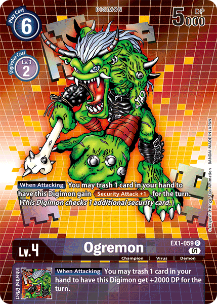 Ogremon (Alternate Art) - EX1-059 R - EX01 Classic Collection | Viridian Forest