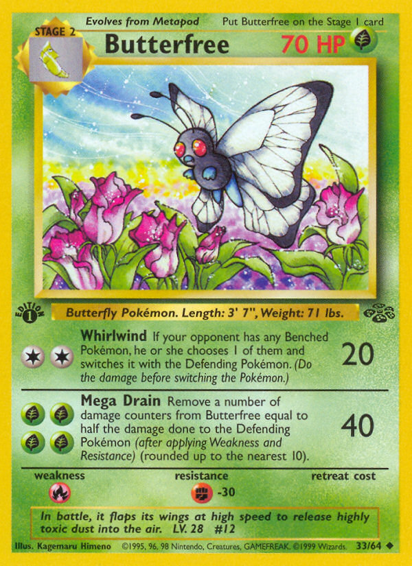 Butterfree (33/64) [Jungle 1st Edition] | Viridian Forest