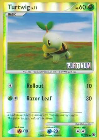 Turtwig (77/100) [Burger King Promos: 2009 Collection] | Viridian Forest