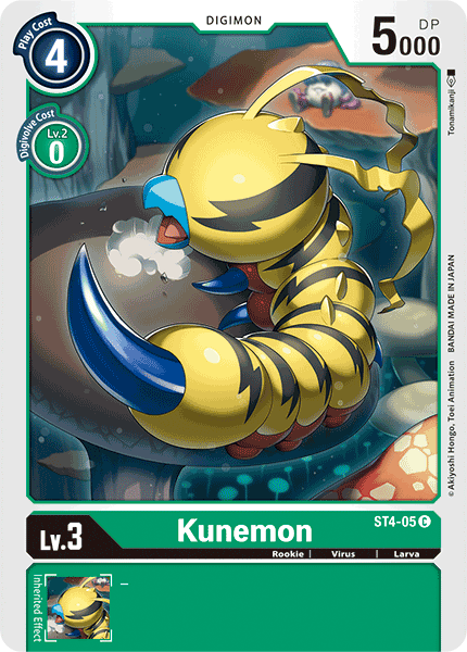 Kunemon - ST4-05 C - Starter Deck 04: Giga Green | Viridian Forest