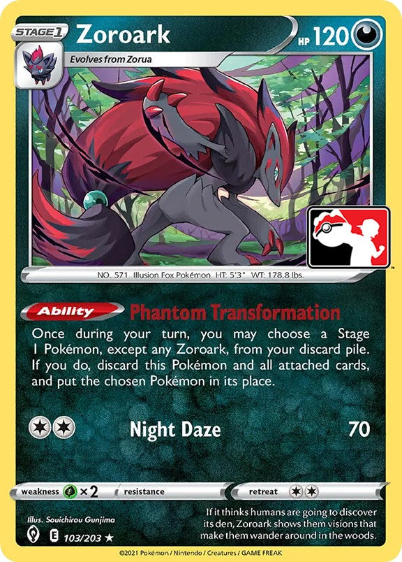 Zoroark (103/203) [Prize Pack Series One] | Viridian Forest