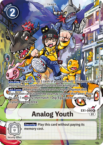 Analog Youth (Alternate Art) - EX1-066 R - EX01 Classic Collection | Viridian Forest