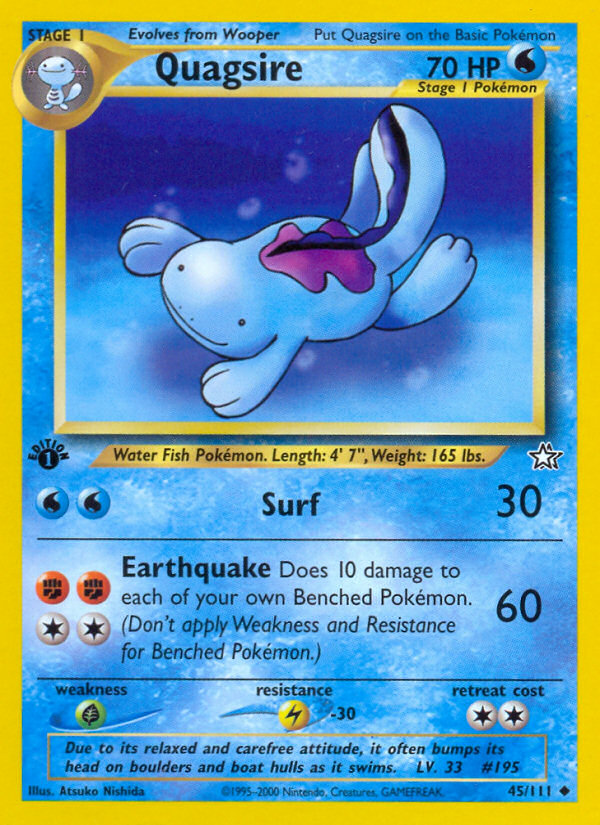 Quagsire (45/111) [Neo Genesis 1st Edition] | Viridian Forest