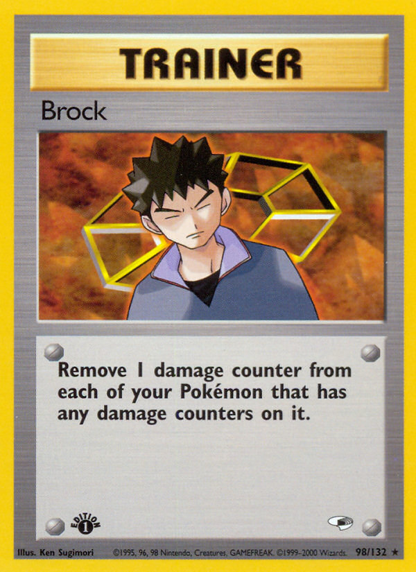 Brock (98/132) [Gym Heroes 1st Edition] | Viridian Forest