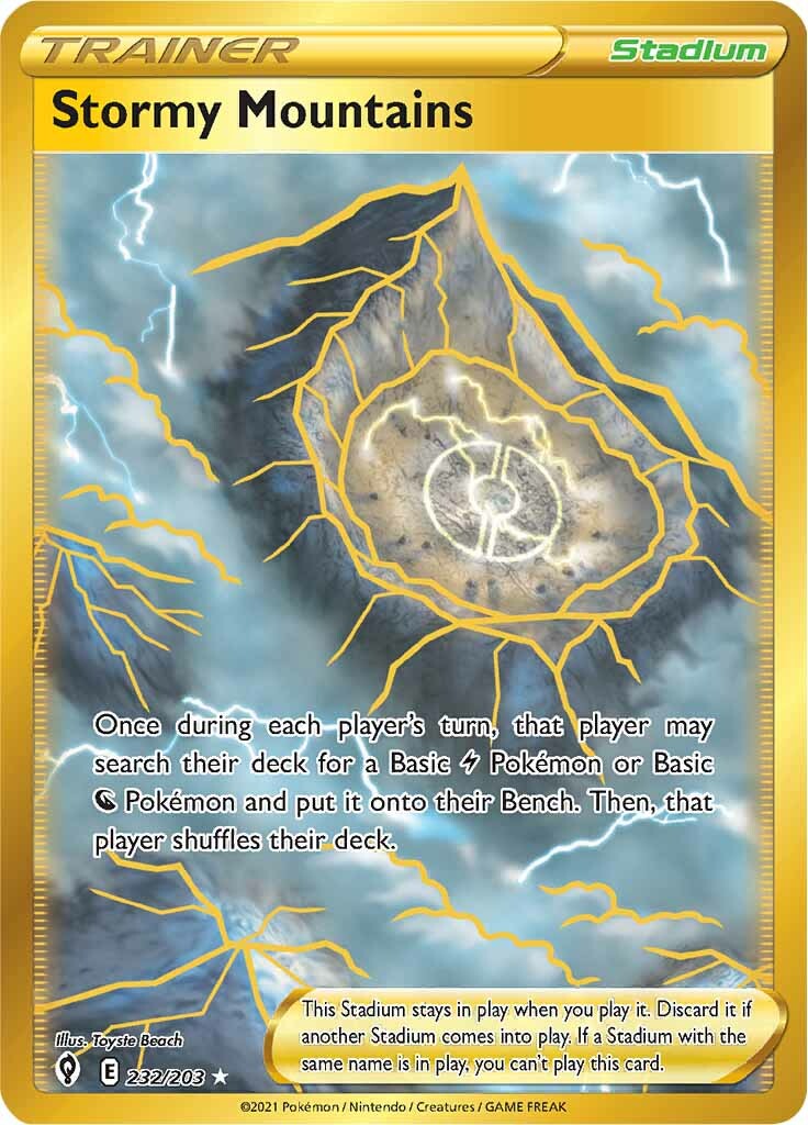 Stormy Mountains - 232/203 - Evolving Skies - Secret Rare | Viridian Forest