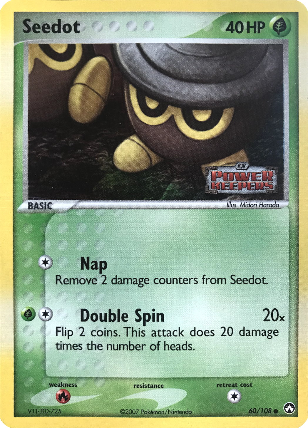Seedot (60/108) (Stamped) [EX: Power Keepers] | Viridian Forest