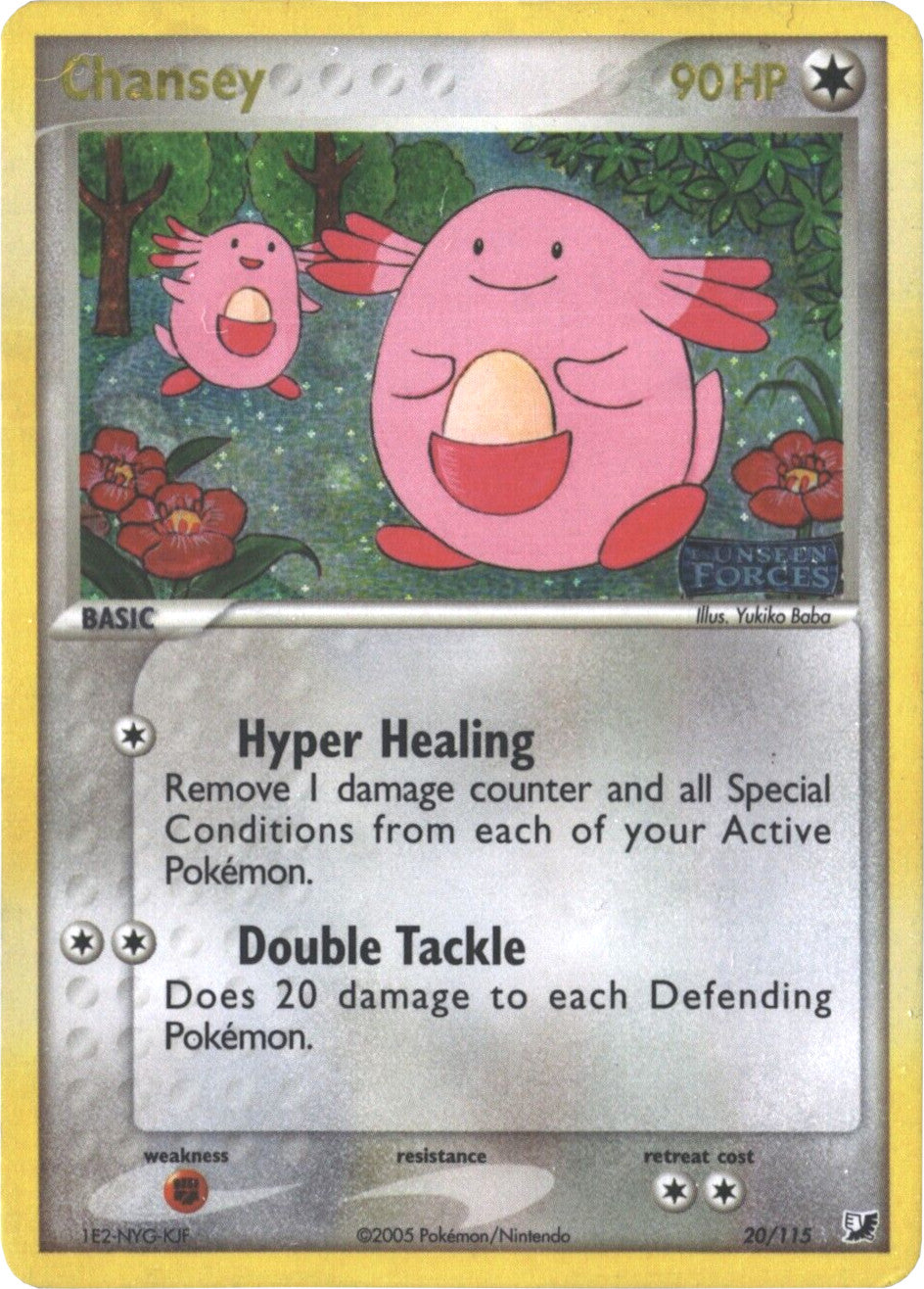 Chansey (20/115) (Stamped) [EX: Unseen Forces] | Viridian Forest