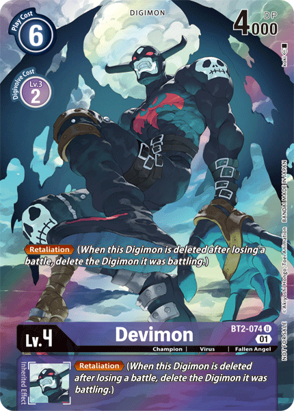 Devimon [BT2-074] (Alternate Art) [Release Booster Ver.1.0] | Viridian Forest