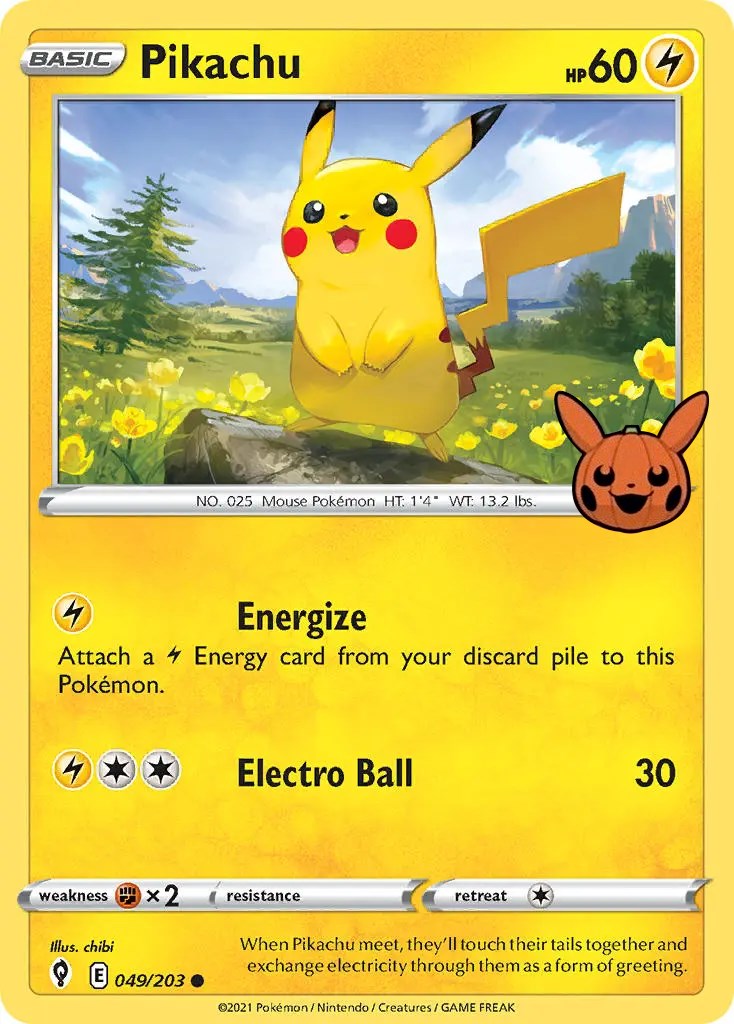 Pikachu (049/203) [Trick or Trade] | Viridian Forest
