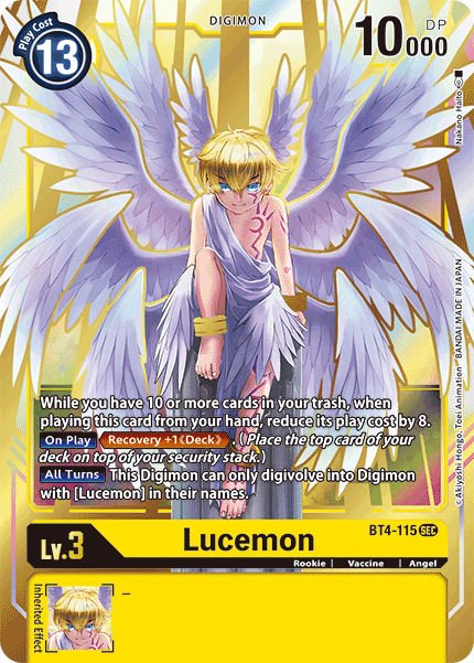 Lucemon - BT4-115 SEC - Great Legend | Viridian Forest