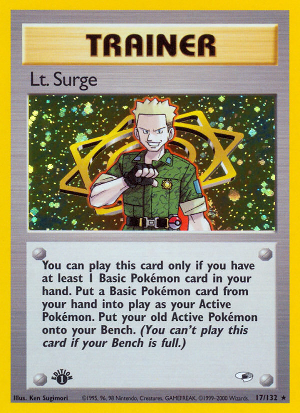 Lt. Surge (17/132) [Gym Heroes 1st Edition] | Viridian Forest