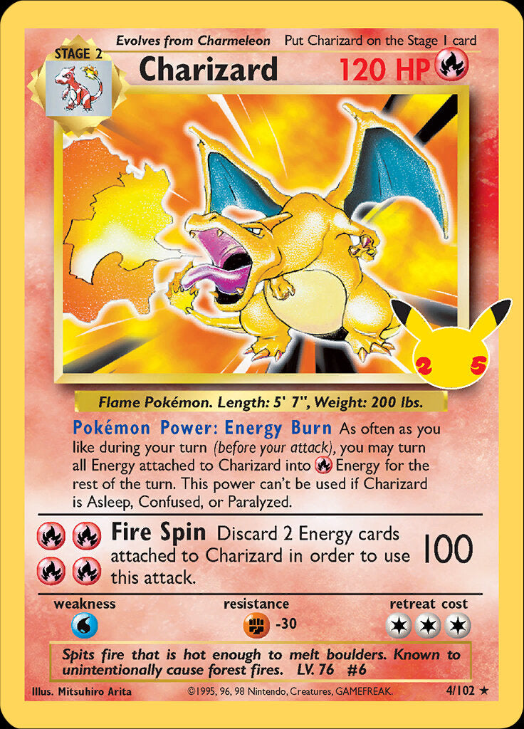 Charizard - 4/102 - Celebrations Classic Collection - Promo | Viridian Forest