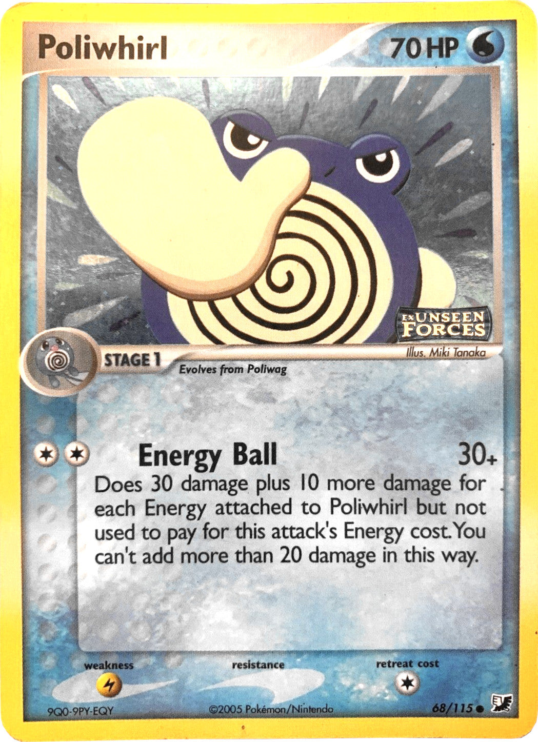 Poliwhirl (68/115) (Stamped) [EX: Unseen Forces] | Viridian Forest