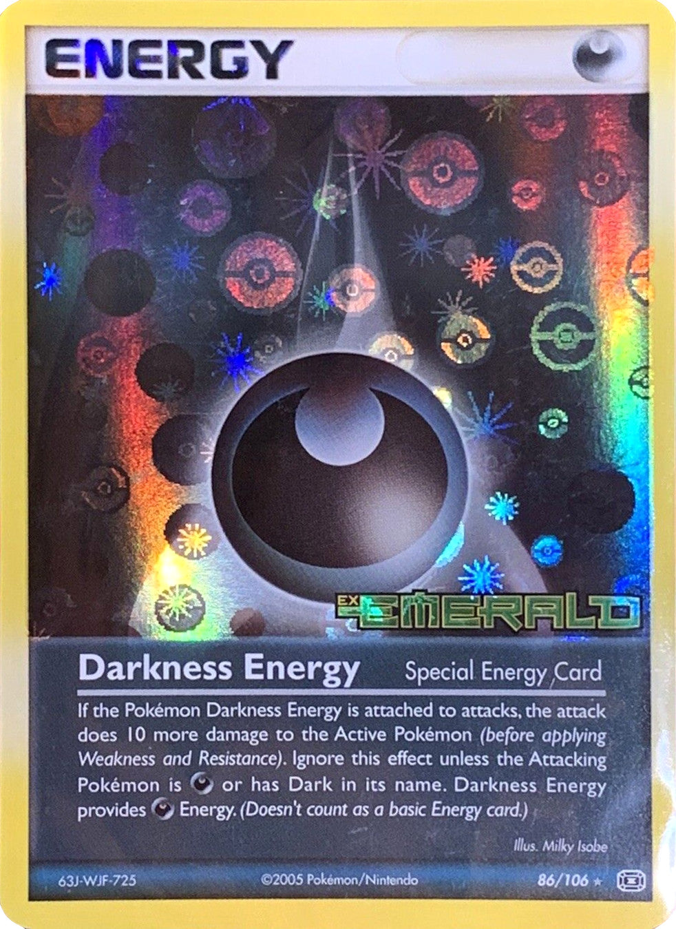 Darkness Energy (86/106) (Stamped) [EX: Emerald] | Viridian Forest