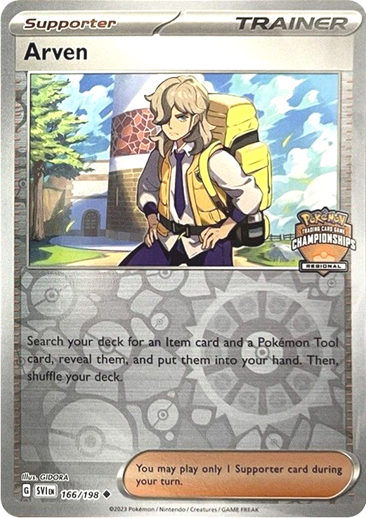 Arven (166/198) (Regional Championships) [League & Championship Cards] | Viridian Forest