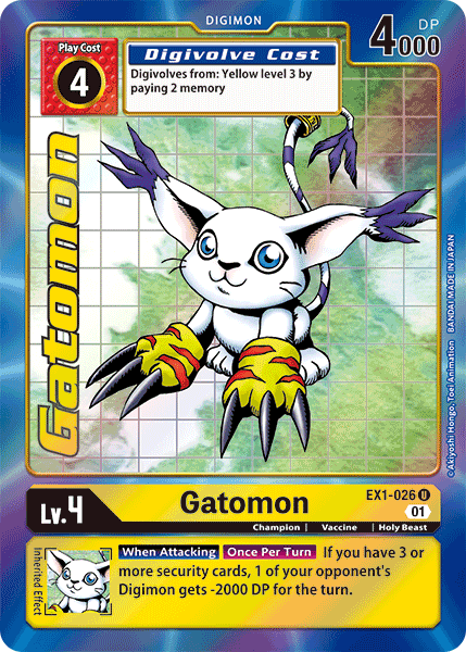 Gatomon (Alternate Art) - EX1-026 U - EX01 Classic Collection | Viridian Forest