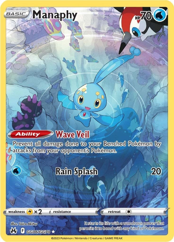 Manaphy - GG06/GG70 - Crown Zenith - Holo Rare | Viridian Forest