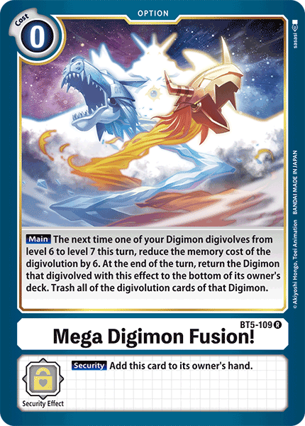 Mega Digimon Fusion! - BT5-109 R - Battle of Omni | Viridian Forest