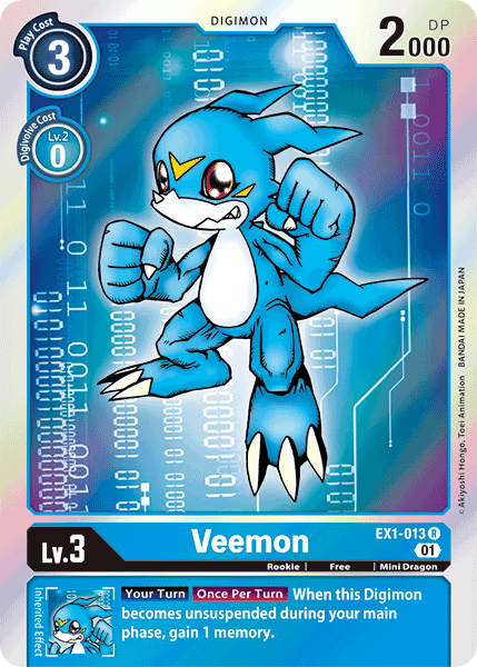 Veemon - EX1-013 R - EX01 Classic Collection | Viridian Forest