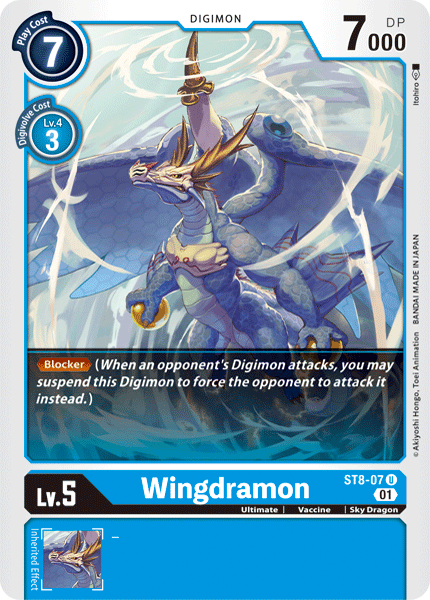 Wingdramon - ST8-07 U - Starter Deck 08: Ulforce Veedramon | Viridian Forest