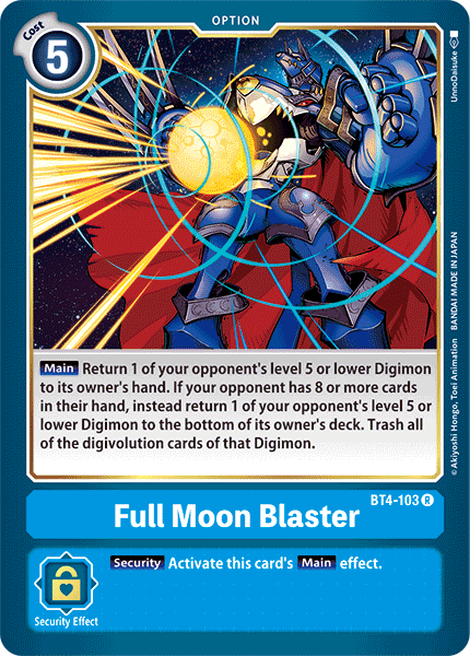 Full Moon Blaster - BT4-103 R - Great Legend | Viridian Forest