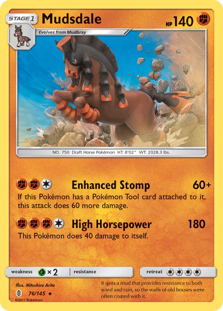 Mudsdale - 76/145 - Guardians Rising - Holo | Viridian Forest