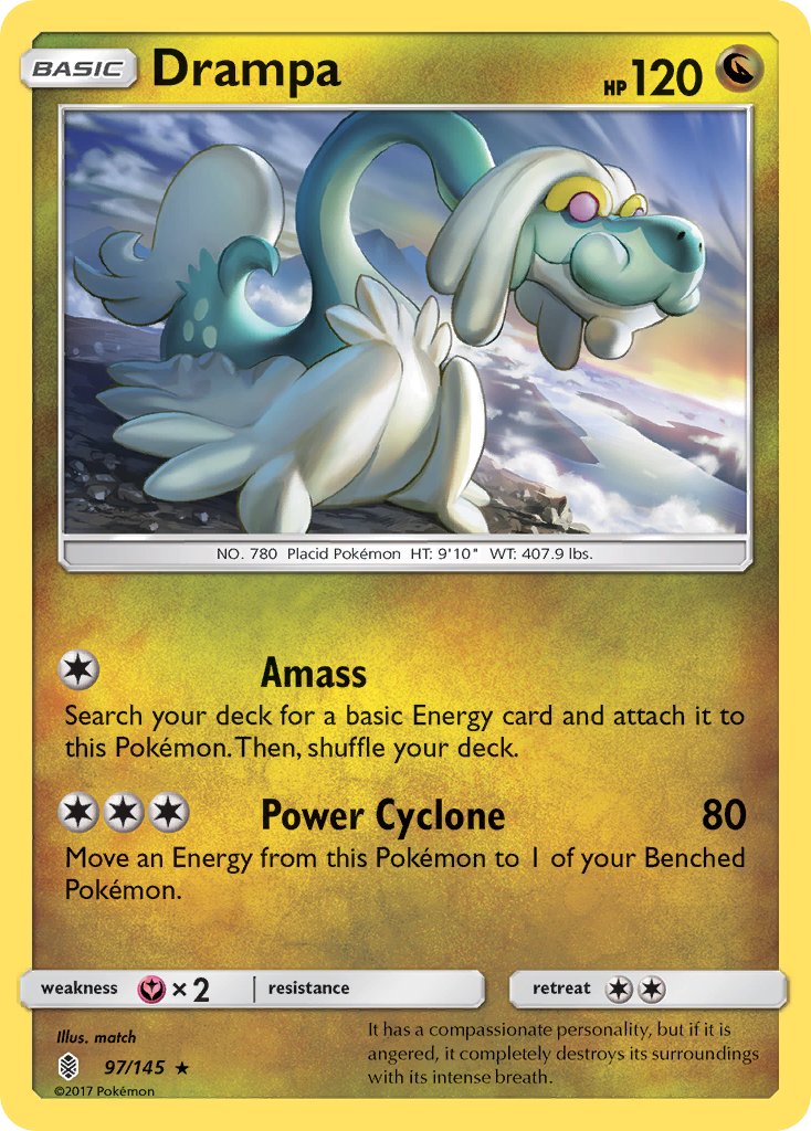 Drampa - 97/145 - Guardians Rising - Holo | Viridian Forest