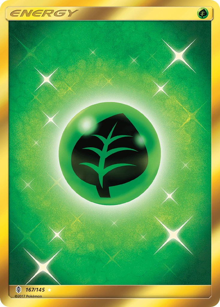 Grass Energy - 167/145 - Guardians Rising - Secret Rare | Viridian Forest