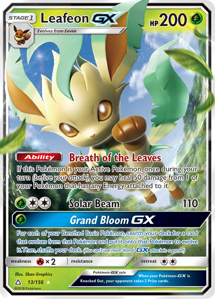 Leafeon GX - 13/156 - Ultra Prism - Ultra Rare | Viridian Forest