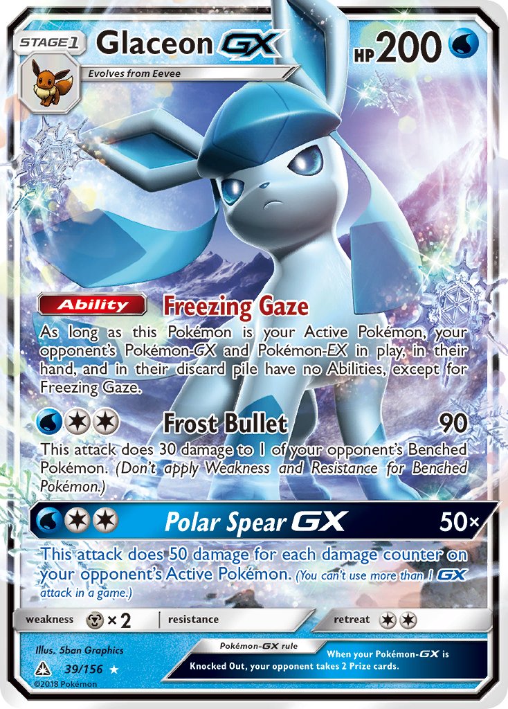 Glaceon GX - 39/156 - Ultra Prism - Ultra Rare | Viridian Forest