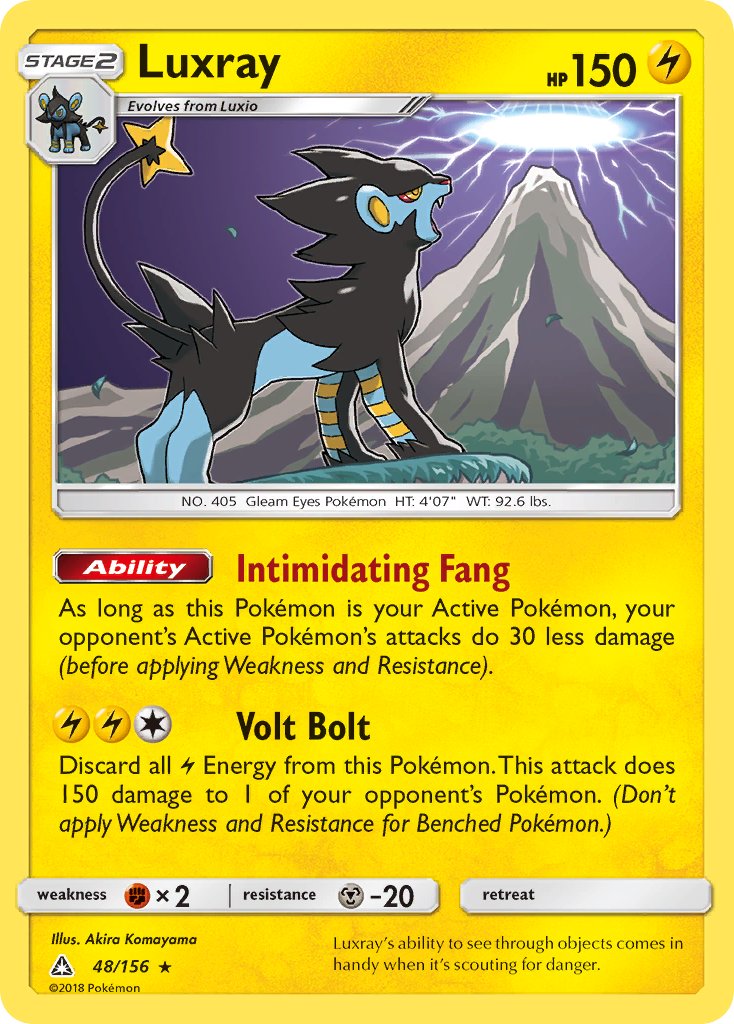 Luxray - 48/156 - Ultra Prism - Holo | Viridian Forest